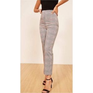 Reformation Printed Cropped High Waisted Marlon Pants Size 2